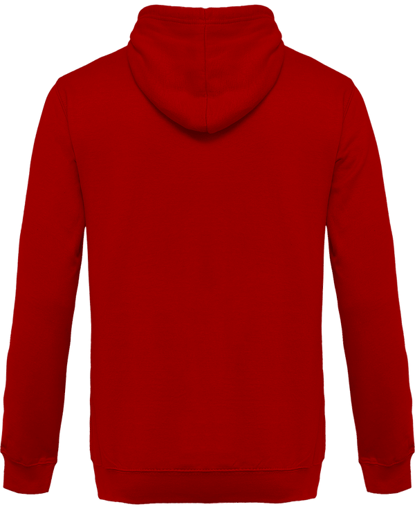 Sweat shirt a capuche homme dos Red