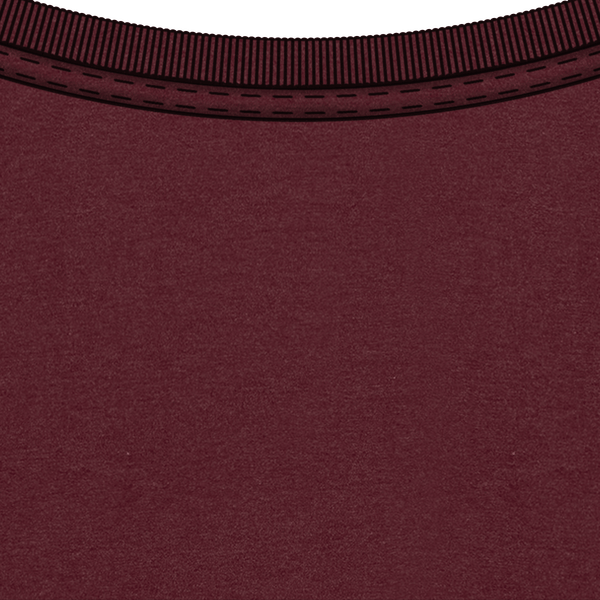 Tee shirt bio 190gr unisexe col Wine Heather
