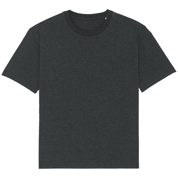 T shirt ample unisexe face Dark Heather Grey