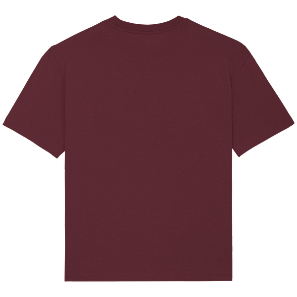 T shirt ample unisexe dos Burgundy