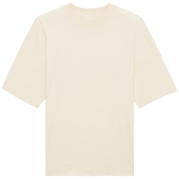 T shirt oversized col montant unisexe face Natural Raw