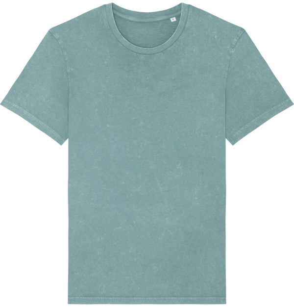 T shirt teinte unisexe stanley creator vintage face G. Dyed Aged Teal Monstera