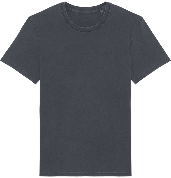 T shirt teinte unisexe stanley creator vintage face G. Dyed Aged India Ink Grey