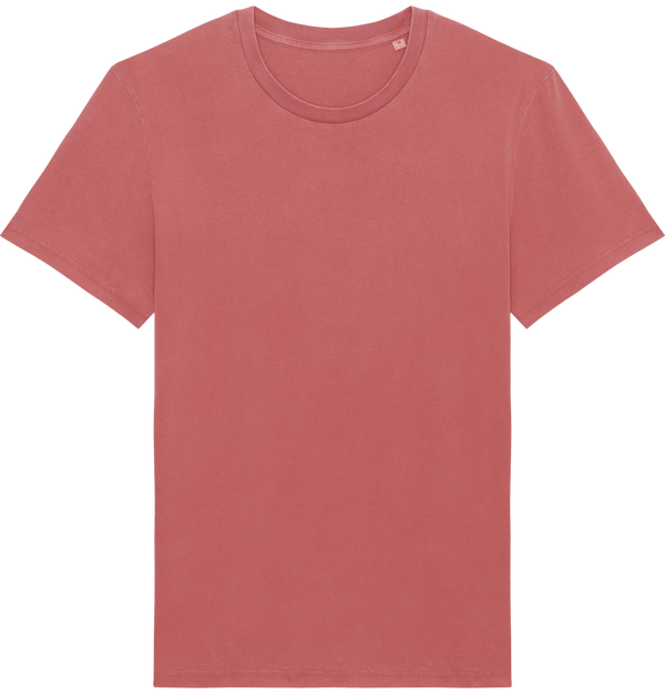 T shirt teinte unisexe stanley creator vintage face G. Dyed Carmine Red
