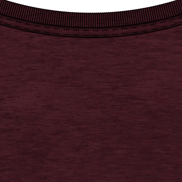T shirt col rond bio 150 col Wine Heather