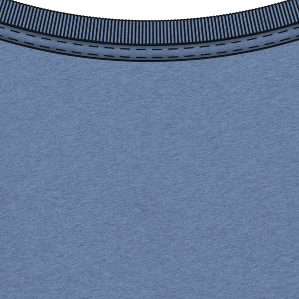 Tee shirt unisexe bio stanley creator col Mid Heather Blue