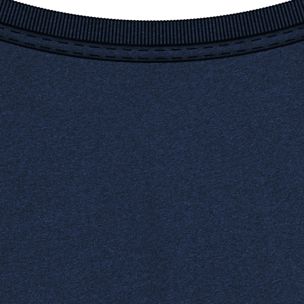 Tee shirt unisexe bio stanley creator col Black Heather Blue
