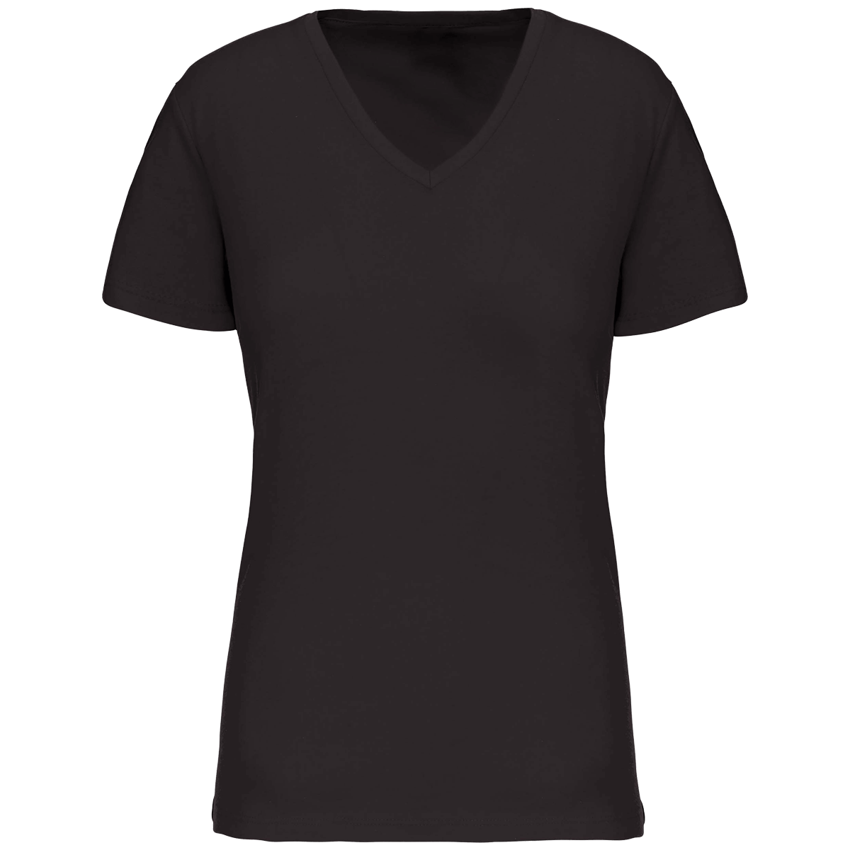 T-Shirt Bio150 Col V Femme Personnalise | 100% Coton Bio | Impression Et Broderie Dark Grey