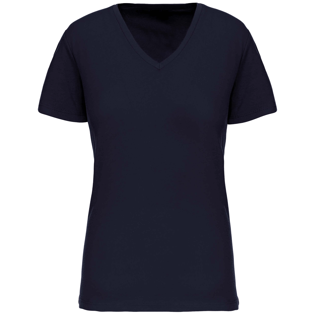 T-Shirt Bio150 Col V Femme Personnalise | 100% Coton Bio | Impression Et Broderie Navy