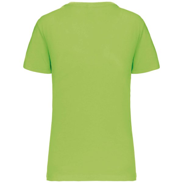 T shirt bio150 col v femme dos Light Royal Blue