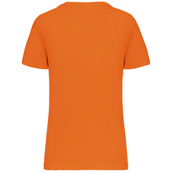 T shirt bio150 col v femme dos Orange