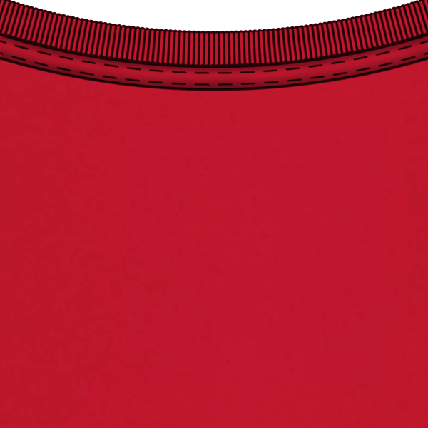 T shirt bio150 col v femme col Red