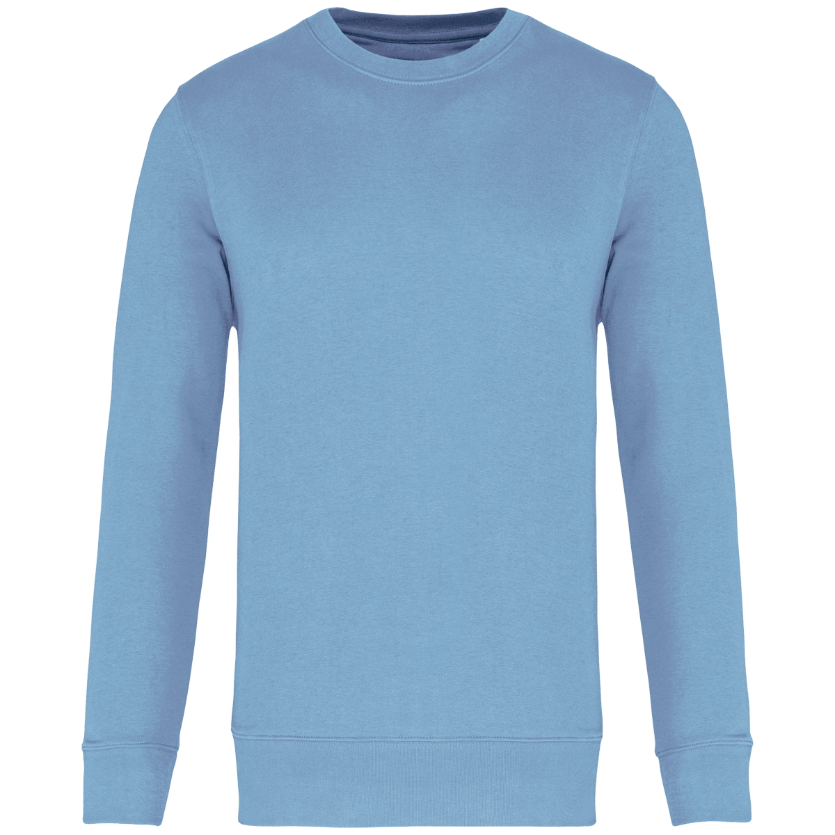 Sweat-Shirt Écoresponsable À Col Rond | Impression Et Broderie Sky Blue