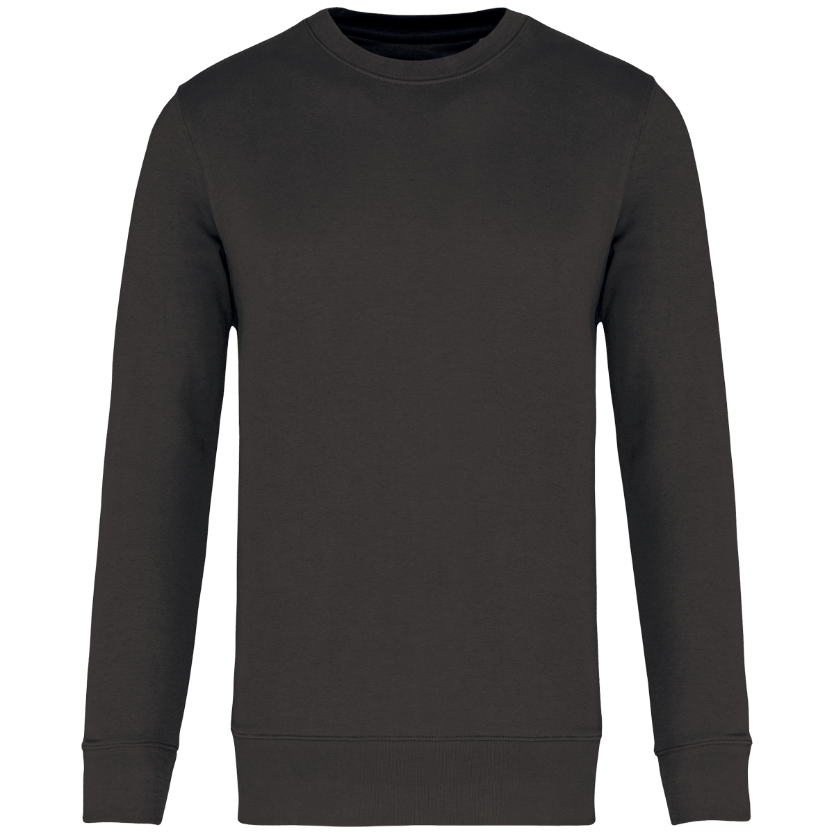 Sweat-Shirt Écoresponsable À Col Rond | Impression Et Broderie Dark Grey