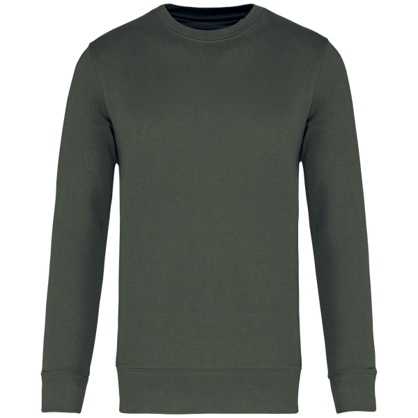Umweltfreundlicher Rundhals-Sweatshirt | Druck Und Stickerei Dark Khaki