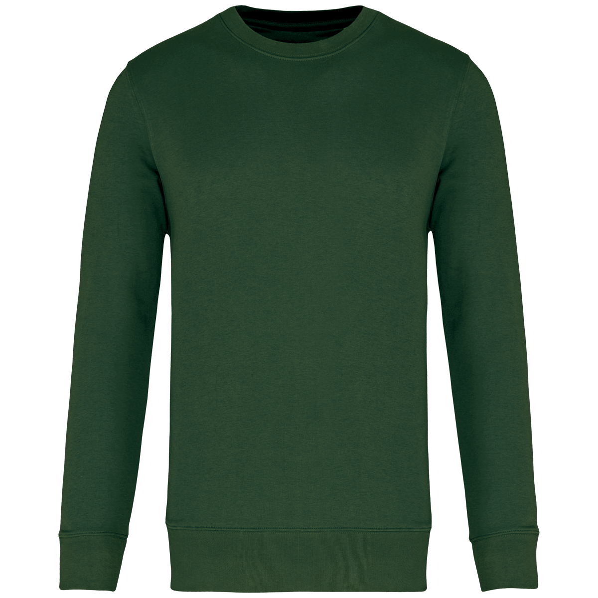 Sweat-Shirt Écoresponsable À Col Rond | Impression Et Broderie Forest Green