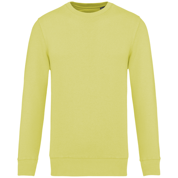 Umweltfreundlicher Rundhals-Sweatshirt | Druck Und Stickerei Lemon Yellow