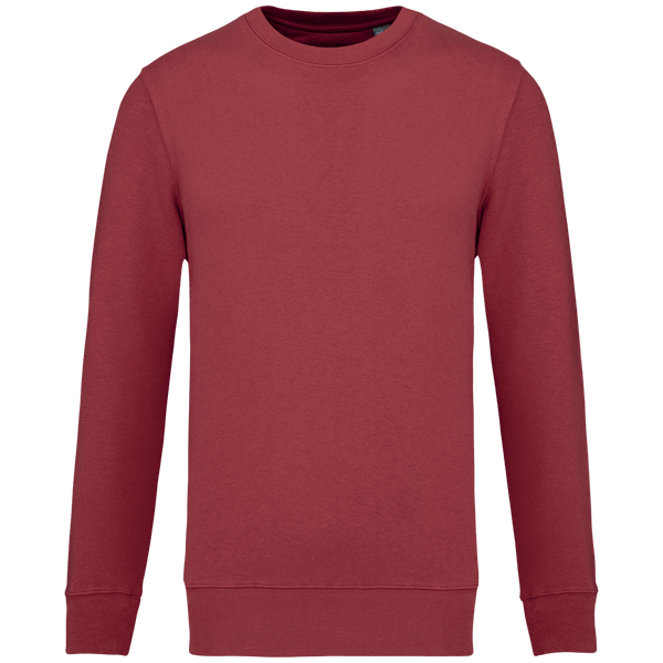 Umweltfreundlicher Rundhals-Sweatshirt | Druck Und Stickerei Terracotta Red
