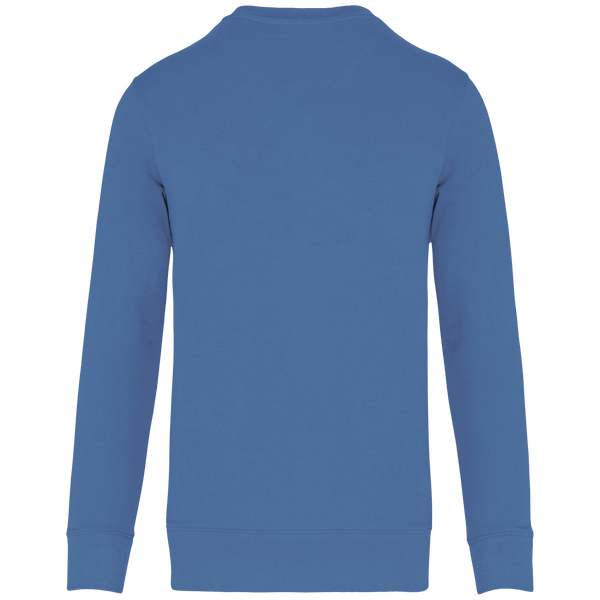 Sweat shirt ecoresponsable a col rond dos Light Royal Blue