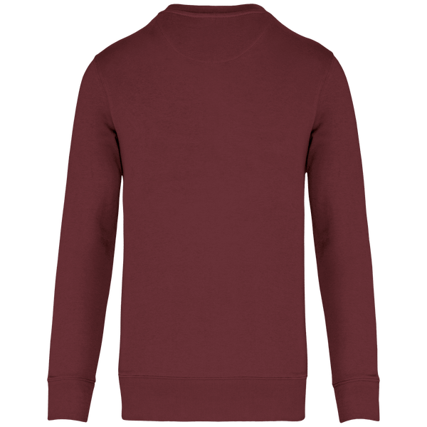 Sweat shirt ecoresponsable a col rond dos Wine