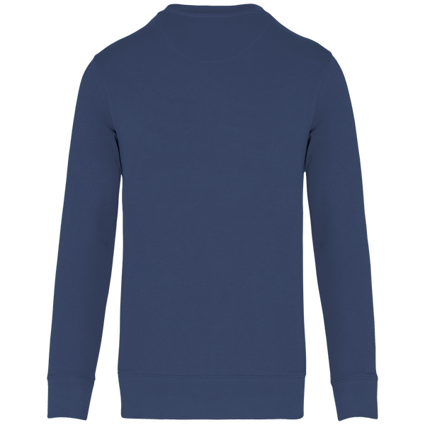 Sweat shirt ecoresponsable a col rond dos Deep Blue
