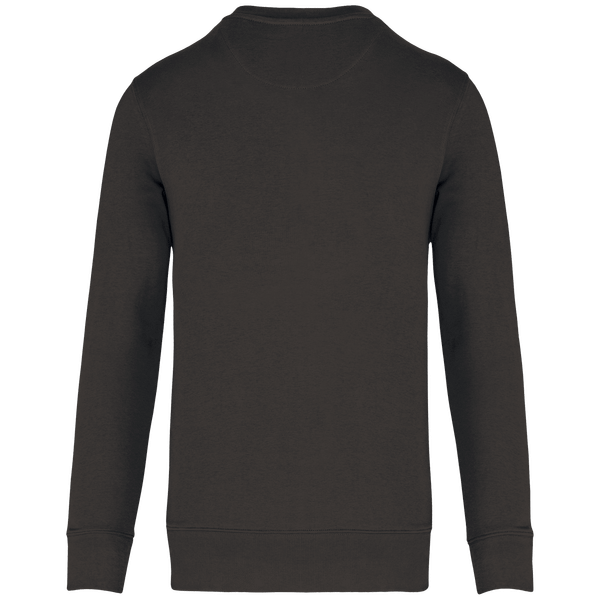 Sweat shirt ecoresponsable a col rond dos Dark Grey
