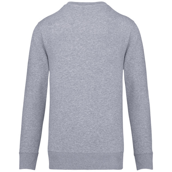 Sweat shirt ecoresponsable a col rond dos Oxford Grey