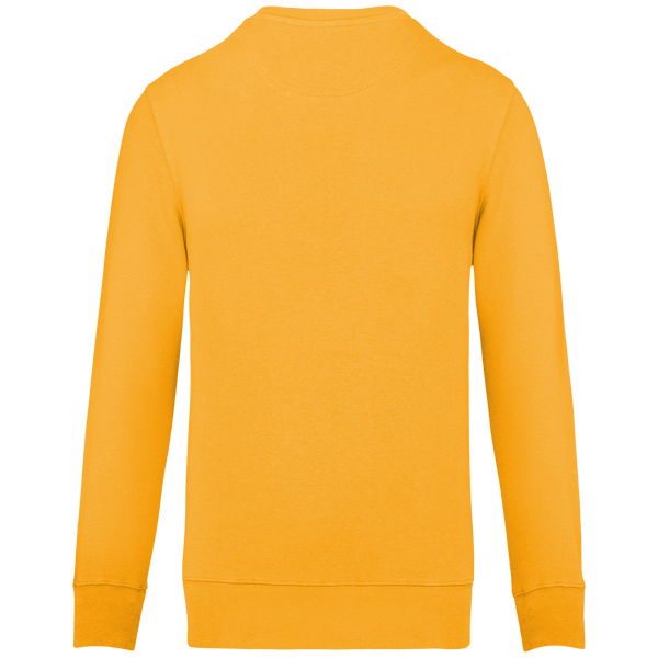 Sweat shirt ecoresponsable a col rond dos Yellow