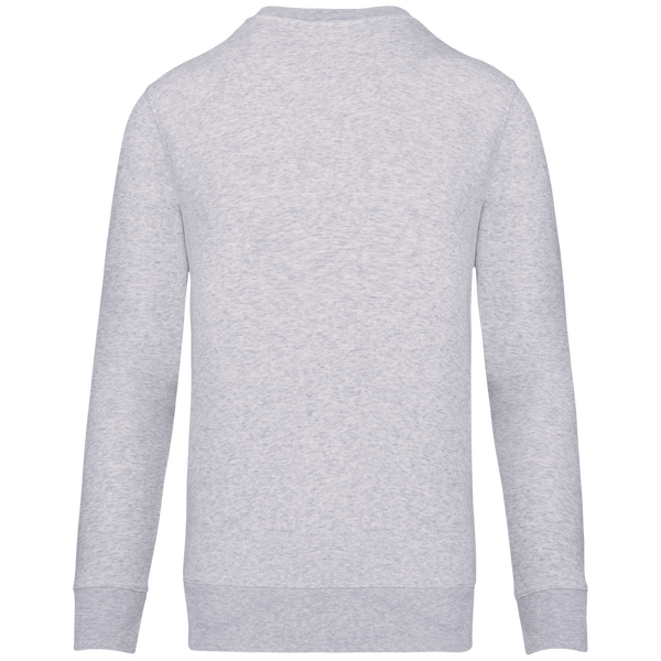 Sweat shirt ecoresponsable a col rond dos Ash Heather