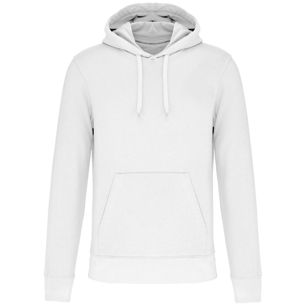 Sweat shirt ecoresponsable a capuche homme face White