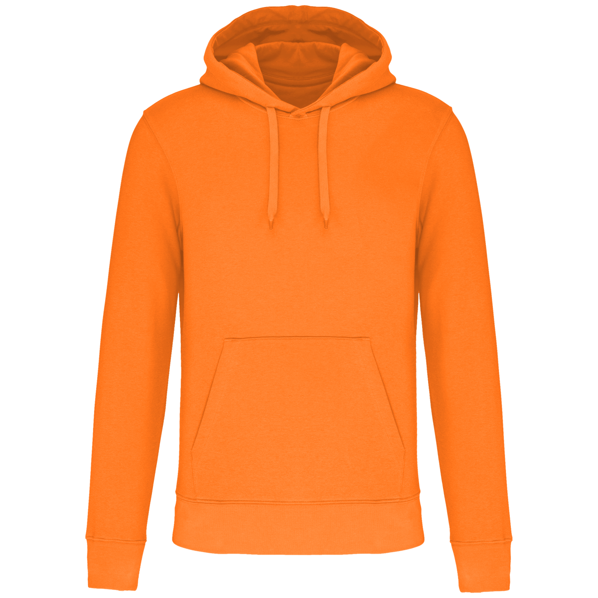 Sweat-Shirt Écoresponsable À Capuche Homme | Broderie Et Impression Light Orange
