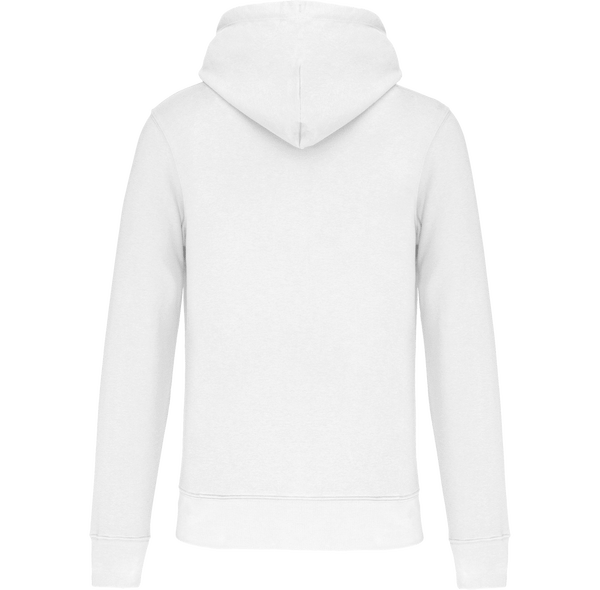 Sweat shirt ecoresponsable a capuche homme dos White