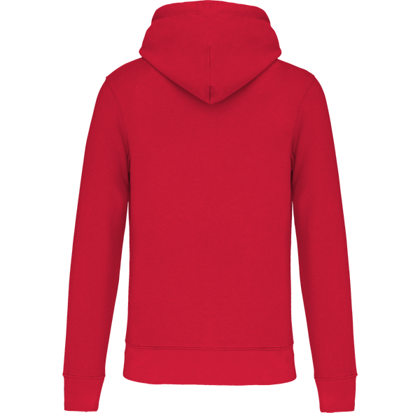 Sweat shirt ecoresponsable a capuche homme dos Red