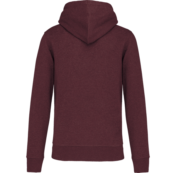 Sweat shirt ecoresponsable a capuche homme dos Wine Heather