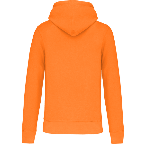 Sweat shirt ecoresponsable a capuche homme dos Light Orange
