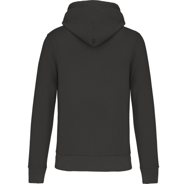 Sweat shirt ecoresponsable a capuche homme dos Dark Grey