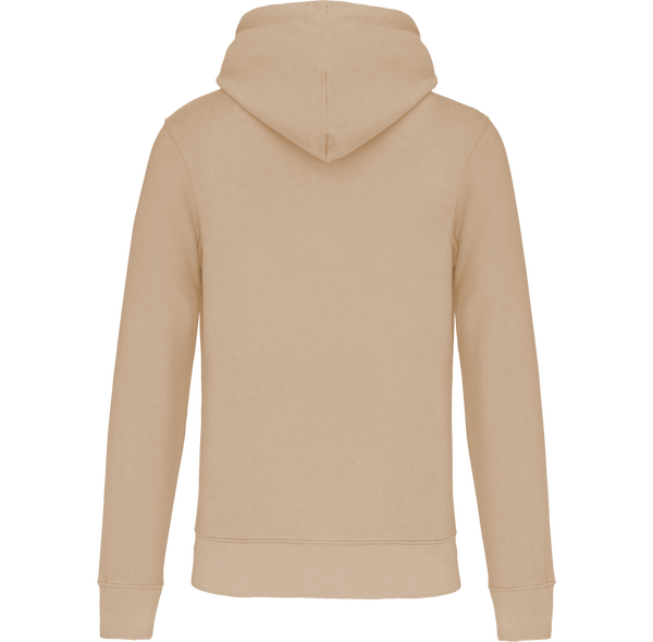 Sweat shirt ecoresponsable a capuche homme dos Light Sand