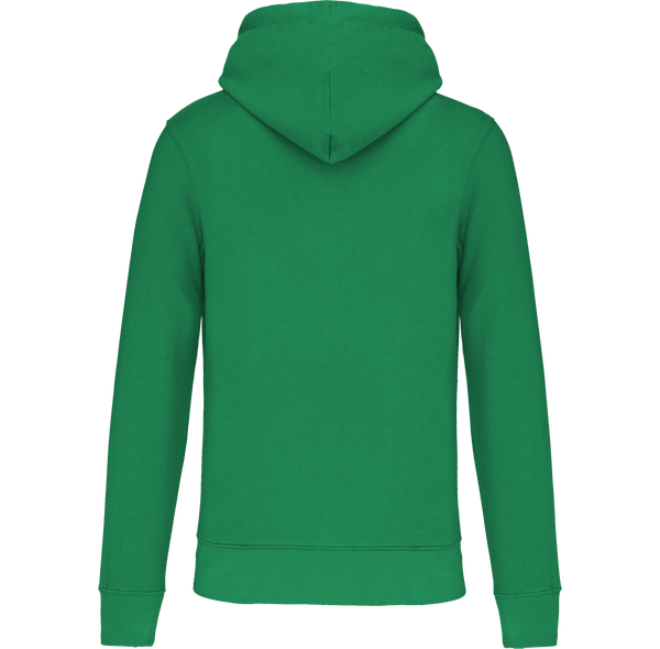 Sweat shirt ecoresponsable a capuche homme dos Kelly Green