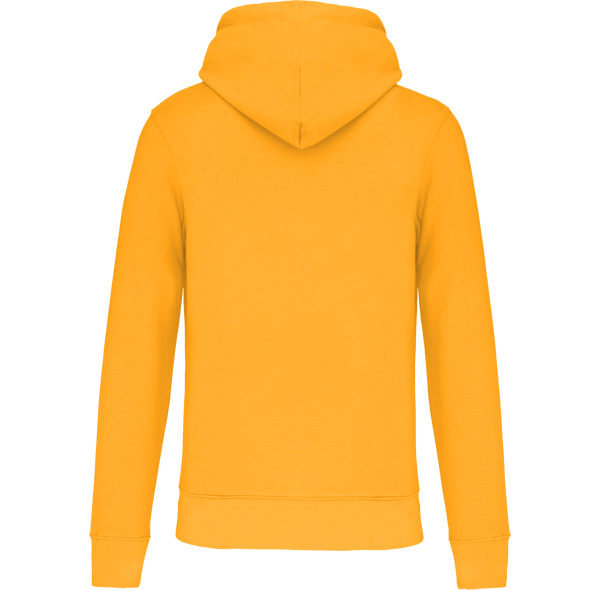 Sweat shirt ecoresponsable a capuche homme dos Yellow