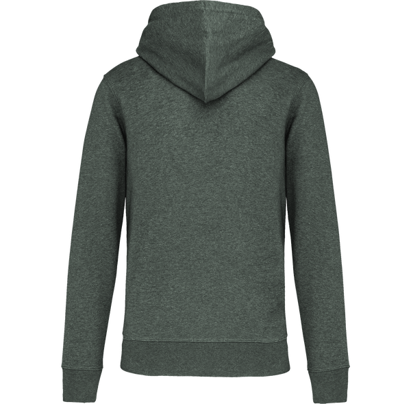 Sweat shirt ecoresponsable a capuche homme dos Green Marble Heather