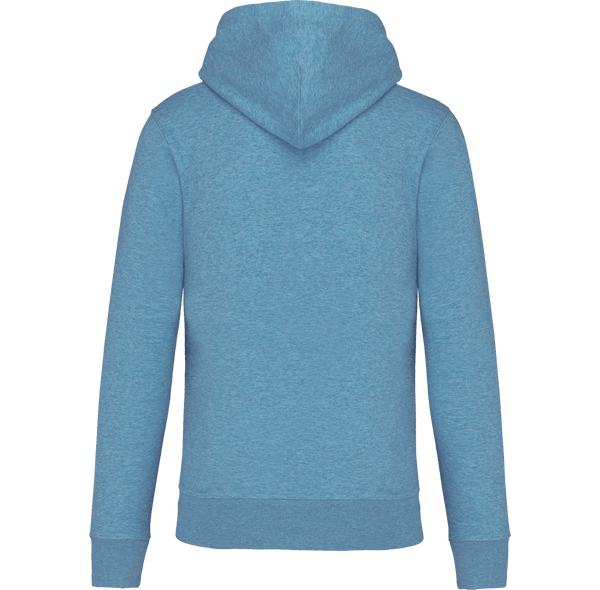 Sweat shirt ecoresponsable a capuche homme dos Cloudy blue heather