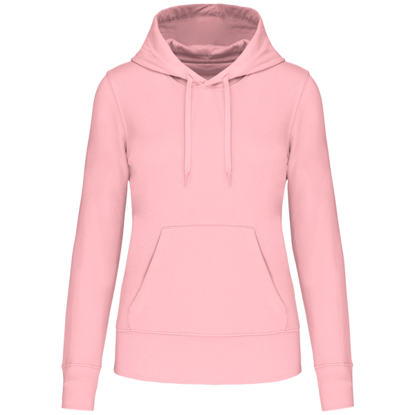 Sweat-Shirt Écoresponsable À Capuche Femme Personnalisé | Impression Et Broderie Pale Pink