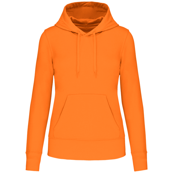 Sweat-Shirt Écoresponsable À Capuche Femme Personnalisé | Impression Et Broderie Light Orange