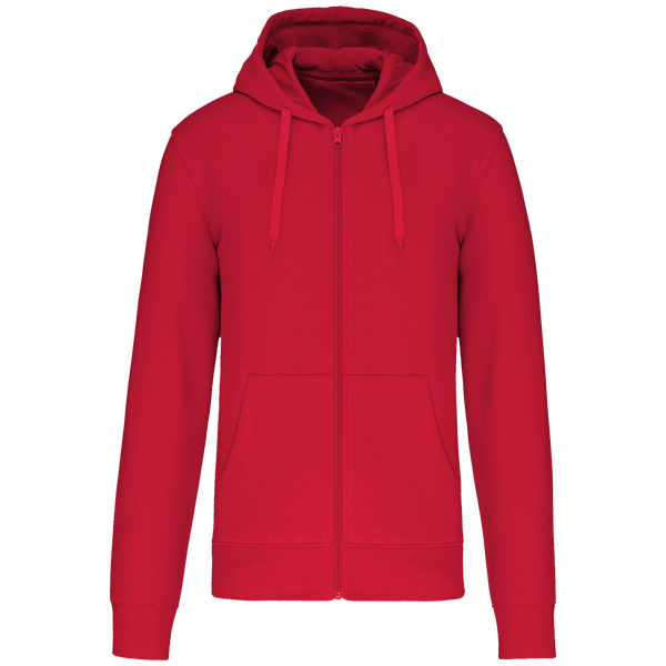 Umweltfreundlicher Reißverschluss-Kapuzen-Sweatshirt Herren | Druck Und Stickerei Red