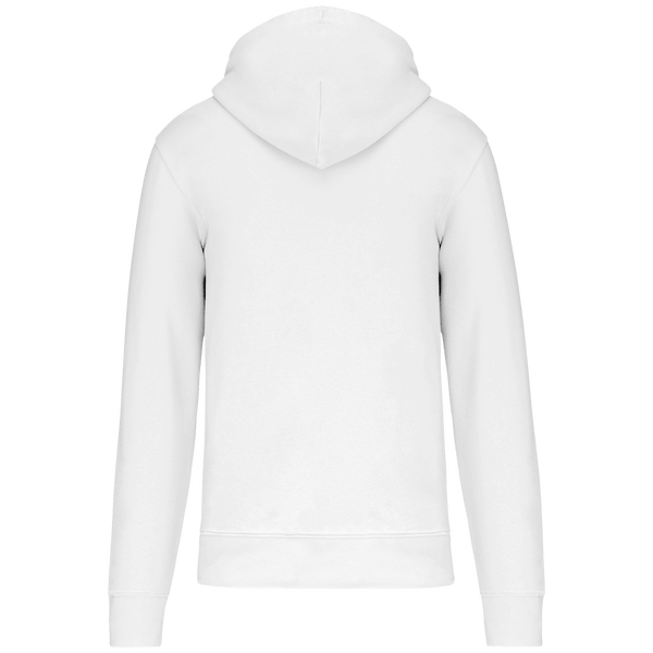 Sweat shirt a capuche ecoresponsable zippe homme dos White