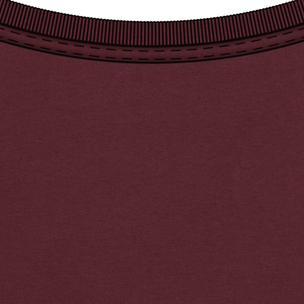 Tee shirt homme stanley shuffler col Burgundy