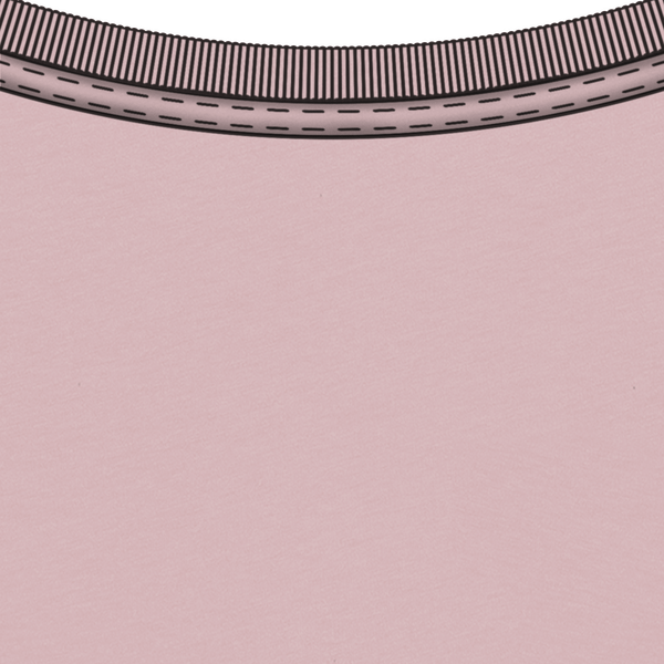 Tee shirt femme bio stella lover col Cotton Pink