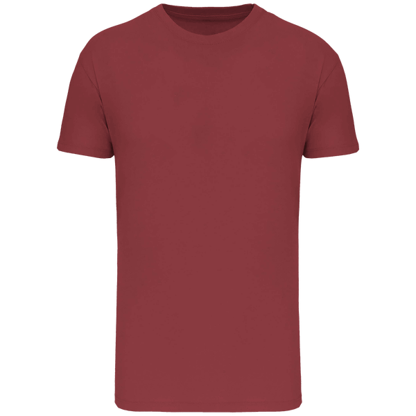 T shirt col rond bio 150 face Terracotta Red