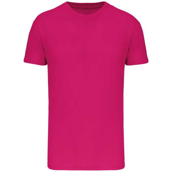 T shirt col rond bio 150 face Fuchsia