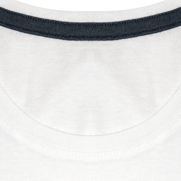 T shirt marin col rond bio enfant col White / Navy Stripes